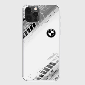 Чехол для iPhone 12 Pro с принтом BMW ПРОТЕКТОР ШИН в Новосибирске, силикон | область печати: задняя сторона чехла, без боковых панелей | bmw | tegunvteg | авто | автомобиль | бмв | логотип | марка | машина | модель | протектор | следы | шины