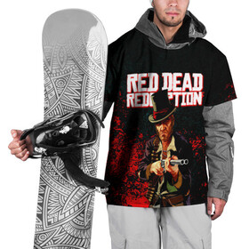 Накидка на куртку 3D с принтом Red Dead Redemption Bandit в Новосибирске, 100% полиэстер |  | game | red dead | red dead redemption 2 | redemption 2 | rockstar games | бандиты | дикий запад | игры | ковбои | оружие