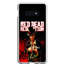 Чехол для Samsung S10E с принтом Red Dead Redemption Bandit в Новосибирске, Силикон | Область печати: задняя сторона чехла, без боковых панелей | Тематика изображения на принте: game | red dead | red dead redemption 2 | redemption 2 | rockstar games | бандиты | дикий запад | игры | ковбои | оружие