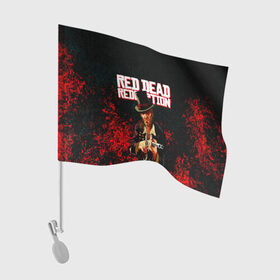 Флаг для автомобиля с принтом Red Dead Redemption Bandit в Новосибирске, 100% полиэстер | Размер: 30*21 см | game | red dead | red dead redemption 2 | redemption 2 | rockstar games | бандиты | дикий запад | игры | ковбои | оружие