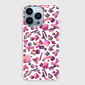 Чехол для iPhone 13 Pro с принтом Геометрический розовый в Новосибирске,  |  | abstraction | geometric | light | pink | withe | абстракция | белый | геометрический | геометрия | квадрат | круг | линии | розовый | светлый | треугольник