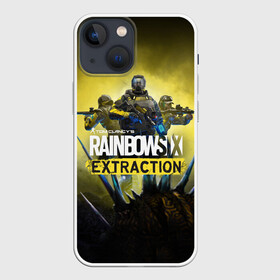 Чехол для iPhone 13 mini с принтом Rainbow Six Extraction   Радуга 6 Эвакуация в Новосибирске,  |  | battlefield | call | clancy | cod | counter | csgo | duty | extraction | ghost | rainbow | rainbowsix | recon | siege | six | strike | tom | war | боец | воин | война | клэнси | ксго | оружие | осада | радуга | рейнбов | рейнбоу | рэйнбоу | солдат | том |