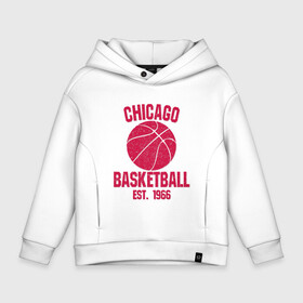 Детское худи Oversize хлопок с принтом Chicago Basketball в Новосибирске, френч-терри — 70% хлопок, 30% полиэстер. Мягкий теплый начес внутри —100% хлопок | боковые карманы, эластичные манжеты и нижняя кромка, капюшон на магнитной кнопке | basketball | bulls | chicago | game | jordan | nba | sport | streetball | баскетбол | баскетболист | джордан | игра | игрок | мяч | нба | спорт | стритбол | тренер | чикаго
