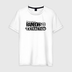Мужская футболка хлопок с принтом Rainbow Six Extraction Радуга 6 Эвакуация в Новосибирске, 100% хлопок | прямой крой, круглый вырез горловины, длина до линии бедер, слегка спущенное плечо. | battlefield | call | clancy | cod | counter | csgo | duty | extraction | ghost | rainbow | rainbowsix | recon | siege | six | strike | tom | war | боец | воин | война | клэнси | ксго | оружие | осада | радуга | рейнбов | рейнбоу | рэйнбоу | солдат | том |