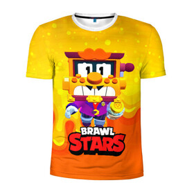 Мужская футболка 3D спортивная с принтом Грифф Griff Brawl Stars в Новосибирске, 100% полиэстер с улучшенными характеристиками | приталенный силуэт, круглая горловина, широкие плечи, сужается к линии бедра | brawl | brawl stars | brawlstars | brawl_stars | grif | griff | бравл | бравлстарс | грифф