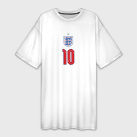Платье-футболка 3D с принтом Стерлинг форма Англия в Новосибирске,  |  | 2020 | 2021 | euro | fifa | uefa | аглийская | англичане | англия | евро | рахим | рахим стерлинг | сборная англии | сборной | стерлинг | уефа | фифа | форма | футбол | футбольная