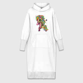 Платье удлиненное хлопок с принтом Единорог зомби dab в Новосибирске,  |  | Тематика изображения на принте: cute | dab | funny | pony | rainbow | unicorn | zombie | единорог | единорожка | зомби | милый | пони | радуга