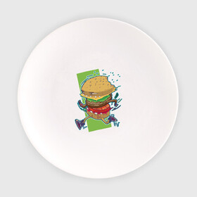 Тарелка с принтом Fast Food в Новосибирске, фарфор | диаметр - 210 мм
диаметр для нанесения принта - 120 мм | art | burger | cheese | cutlet | fast food | food | hamburger | salad | sandwich | арт | бургер | бутерброд | гамбургер | еда | котлета | салат | сыр | фаст фуд