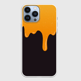 Чехол для iPhone 13 Pro Max с принтом Капающий мёд | Dripping Honey в Новосибирске,  |  | 3d эффект | amber | art | food | paint | shiny paint | арт | блестящая краска | вязкий продукт | для любителей мёда | дрип | дриппинг | иллюстрация | капли мёда | краска | медовый рисунок | медок | реалистичный рисунок