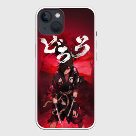 Чехол для iPhone 13 с принтом Dororo red в Новосибирске,  |  | demon | dororo | hyakkimaru | аниме | дайго | дороро | ронин | хяккимару