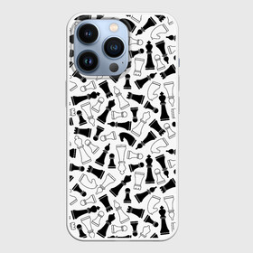 Чехол для iPhone 13 Pro с принтом Шахматы в Новосибирске,  |  | Тематика изображения на принте: анатолий карпов | бобби фишер | владимир крамник | гари каспаров | игра | король | ладья | магнус карлсен | математика | михаил ботвинник | пешка | ферзь | хосе рауль капабланка | чёрно белые