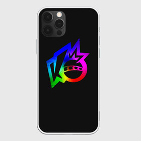 Чехол для iPhone 12 Pro с принтом Knockout city. Rainbow logo в Новосибирске, силикон | область печати: задняя сторона чехла, без боковых панелей | Тематика изображения на принте: a | arts | ball | box | city | dodgeball | e | electronic | game | gradient | knockout | logo | nintendo | playstation | rainbow | switch | technologies | x | а | артс | вышибалы | город | градиент | е | игра | лого | логотип | мяч | нокаут | 