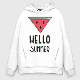 Мужское худи Oversize хлопок с принтом HELLO SUMMER в Новосибирске, френч-терри — 70% хлопок, 30% полиэстер. Мягкий теплый начес внутри —100% хлопок | боковые карманы, эластичные манжеты и нижняя кромка, капюшон на магнитной кнопке | Тематика изображения на принте: funny | happy | hello | icecream | rainbow | romantic | summer | sun | арбуз | веселье | значки | лето | отдых | отпуск | привет | романтика | солнце | счастье | тепло