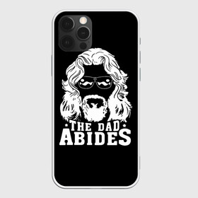 Чехол для iPhone 12 Pro Max с принтом The dad ABIDES в Новосибирске, Силикон |  | Тематика изображения на принте: dude | jeff bridges | the big lebowski | большой лебовский | джефф бриджес | трафарет | фильм | чувак