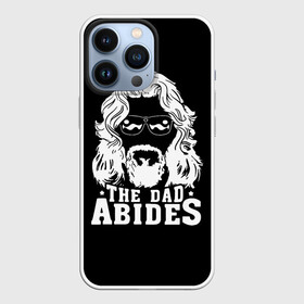 Чехол для iPhone 13 Pro с принтом The dad ABIDES в Новосибирске,  |  | dude | jeff bridges | the big lebowski | большой лебовский | джефф бриджес | трафарет | фильм | чувак