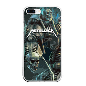 Чехол для iPhone 7Plus/8 Plus матовый с принтом Metallica Metal Skull в Новосибирске, Силикон | Область печати: задняя сторона чехла, без боковых панелей | american | james hetfield | kirk hammett | metal band | metallica | music | mystic | rock | американская | джеймс хетфилд | металлика | музыка | рок | скилет | череп