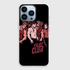 Чехол для iPhone 13 Pro с принтом Fight Club x Street Fighter в Новосибирске,  |  | Тематика изображения на принте: fight club | fighting | game | games | street fighter | балрог | бланка | бойцовский клуб | вега | зангиев | игра | игры | классика | рю | сагат | стрит файтер | уличный боец | чан ли