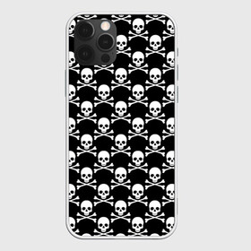 Чехол для iPhone 12 Pro с принтом Череп и Кости в Новосибирске, силикон | область печати: задняя сторона чехла, без боковых панелей | skull | zombie | адамова голова | зомби | кладбище | мертвец | могила | мумия | навь | пират | скелет | ужас | череп | череп и кости | черепок | черепушка