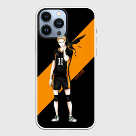 Чехол для iPhone 13 Pro Max с принтом Кей Цукишима | Haikyuu в Новосибирске,  |  | Тематика изображения на принте: 11 номер | anime | haikyu | haikyuu | manga | аниме | волейбол | волейбольный клуб | карасуно | кей цукишима | котаро бокуто | манга | обычный парень | очкарик | тендо | умный блокирующий цукки | хаику | хаикую