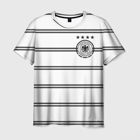 Мужская футболка 3D с принтом Сборная Германии Евро 2020 в Новосибирске, 100% полиэфир | прямой крой, круглый вырез горловины, длина до линии бедер | Тематика изображения на принте: 4 звезды | germany | германия | евро 2020 | европа | кубок евро | немецкая машина | немцы | сборная германии | футбол | футболисты | футбольная форма