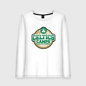 Женский лонгслив хлопок с принтом Celtics Camps в Новосибирске, 100% хлопок |  | basketball | boston | celtics | game | nba | sport | streetball | баскетбол | баскетболист | бостон | игра | игрок | мяч | нба | селтикс | спорт | стритбол | тренер