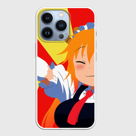 Чехол для iPhone 13 Pro с принтом Тору в Новосибирске,  |  | anime | manga | miss kobayashis dragon maid | аниме | дракон горничная кобаяши | канна камуй | кетцалькоатль | лукоа | макото такия | манга | тору | фафнир