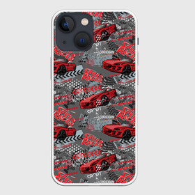 Чехол для iPhone 13 mini с принтом Гоночная машина в Новосибирске,  |  | авто | автолюбитель | автомобили | гонки | гоночная | машина | старт | финиш