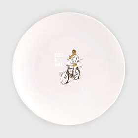 Тарелка с принтом Велосипед и пиво в Новосибирске, фарфор | диаметр - 210 мм
диаметр для нанесения принта - 120 мм | без рук | вело | велосипед | велосипедист | колеса | руль | спорт
