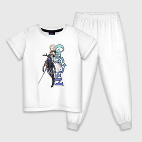 Детская пижама хлопок с принтом GENSHIN IMPACT (Albedo) в Новосибирске, 100% хлопок |  брюки и футболка прямого кроя, без карманов, на брюках мягкая резинка на поясе и по низу штанин
 | albedo | anime | game | genshin | genshin impact | impact | альбедо | аниме | игра