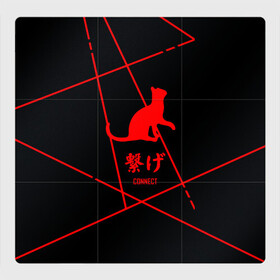 Магнитный плакат 3Х3 с принтом Старшая Некома кот | Haikyuu!! в Новосибирске, Полимерный материал с магнитным слоем | 9 деталей размером 9*9 см | Тематика изображения на принте: anime | haikyu | haikyuu | manga | nekoma high | аниме | волейбол | волейбольный клуб | кот | коты | кошка | кошки | красная | красный | лого | логотип | манга | надпись | старшая некома | старшая школа | хаику | хаикую