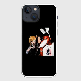 Чехол для iPhone 13 mini с принтом Gangsta kaguya в Новосибирске,  |  | Тематика изображения на принте: chocolate bunny | kaguya | афро | любовь | молоко