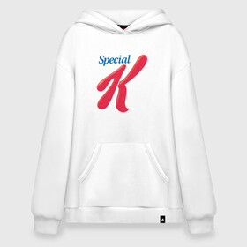 Худи SuperOversize хлопок с принтом special k merch Essential в Новосибирске, 70% хлопок, 30% полиэстер, мягкий начес внутри | карман-кенгуру, эластичная резинка на манжетах и по нижней кромке, двухслойный капюшон
 | Тематика изображения на принте: kpop | special k merch essential | корейская попо музыка