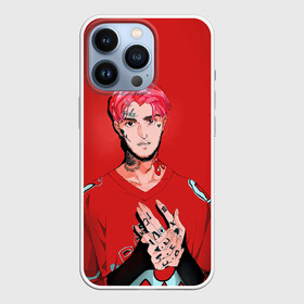 Чехол для iPhone 13 Pro с принтом Red Lil Peep в Новосибирске,  |  | hip hop | lil peep | rap | rep | густав элайджа | дшд зууз | исполнители | исполнитель | лил пип | музыка | реп