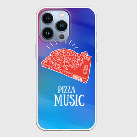 Чехол для iPhone 13 Pro с принтом PIZZA MUSIC в Новосибирске,  |  | Тематика изображения на принте: d.j | dj | pizza | диджей | музыка | музыканту | пицца | прикол | шутка