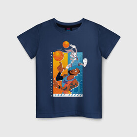 Детская футболка хлопок с принтом Космический Джем 2 Tune Squad в Новосибирске, 100% хлопок | круглый вырез горловины, полуприлегающий силуэт, длина до линии бедер | bugs bunny | lebron james | space jam | space jam 2 | space jam a new legacy | tune squad | vdzabma | багз банни | космический джем | космический джем 2 | космический джем: новое поколение | леброн джеймс | тюн сквад