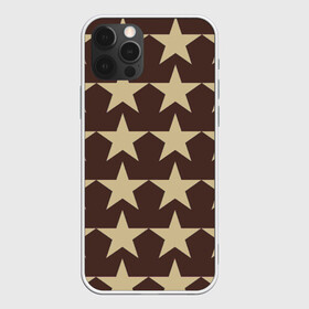 Чехол для iPhone 12 Pro с принтом Шампанские звёзды в Новосибирске, силикон | область печати: задняя сторона чехла, без боковых панелей | звёзды | шампанские звёзды | шампанские звёзды на шоколадном фоне