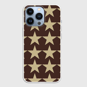 Чехол для iPhone 13 Pro с принтом Шампанские звёзды в Новосибирске,  |  | звёзды | шампанские звёзды | шампанские звёзды на шоколадном фоне