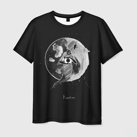Мужская футболка 3D с принтом Eclipse в Новосибирске, 100% полиэфир | прямой крой, круглый вырез горловины, длина до линии бедер | hip hop | pyrokinesis | rap | rep | андрей фёдорович | исполнители | исполнитель | музыка | пирокинезис | пирокинесис | реп