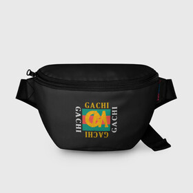 Поясная сумка 3D с принтом ГачиМучи в Новосибирске, 100% полиэстер | плотная ткань, ремень с регулируемой длиной, внутри несколько карманов для мелочей, основное отделение и карман с обратной стороны сумки застегиваются на молнию | gachi | gachimuchi | mem | muchi | гачи | гачимучи | мем | мучи