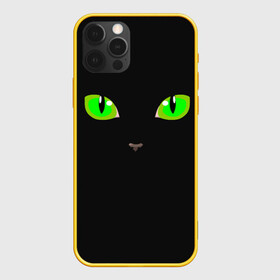 Чехол для iPhone 12 Pro Max с принтом КОШАЧЬИ ГЛАЗКИ в Новосибирске, Силикон |  | cat | cat eyes | eyes | аниме | взгляд | глаза | глаза кошки | глазки | животные | зелёный | киса | кот | коте | котейка | котенок | котэ | котя | кошачий глаз | кошачьи глаза | кошечка | кошка | мордочка