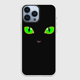 Чехол для iPhone 13 Pro Max с принтом КОШАЧЬИ ГЛАЗКИ в Новосибирске,  |  | cat | cat eyes | eyes | аниме | взгляд | глаза | глаза кошки | глазки | животные | зелёный | киса | кот | коте | котейка | котенок | котэ | котя | кошачий глаз | кошачьи глаза | кошечка | кошка | мордочка