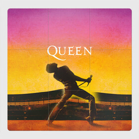Магнитный плакат 3Х3 с принтом Queen Freddie Mercury (Z) в Новосибирске, Полимерный материал с магнитным слоем | 9 деталей размером 9*9 см | freddie mercury | music | queen | брайан мэй | глэм рок | джон дикон | королева | музыка | поп рок | роджер тейлор | фредди меркьюри | хард рок