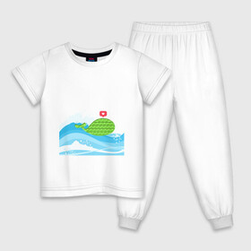 Детская пижама хлопок с принтом Simple Dimple / Pop it в Новосибирске, 100% хлопок |  брюки и футболка прямого кроя, без карманов, на брюках мягкая резинка на поясе и по низу штанин
 | pop it | simple dimple | волны | кит | кит на море | лайк | море | небо | попит | рыбка | сердечко | симпл димпл | тренды | шторм