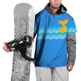 Накидка на куртку 3D с принтом Pop it Simple Dimple в Новосибирске, 100% полиэстер |  | pop it | simple dimple | волны | кит | лайк | море | морские животные | морские обитатели | попит | рыбка | рыбы | сердечко | симпл димпл | тренды | шторм