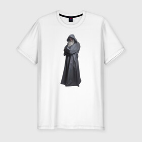 Мужская футболка хлопок Slim с принтом Тёмный Волшебник в Новосибирске, 92% хлопок, 8% лайкра | приталенный силуэт, круглый вырез ворота, длина до линии бедра, короткий рукав | волшебник | волшебство | колдун | магия | сказка | фэнтэзи