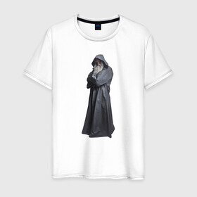 Мужская футболка хлопок с принтом Тёмный Волшебник в Новосибирске, 100% хлопок | прямой крой, круглый вырез горловины, длина до линии бедер, слегка спущенное плечо. | Тематика изображения на принте: волшебник | волшебство | колдун | магия | сказка | фэнтэзи