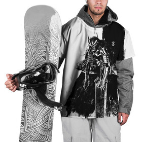Накидка на куртку 3D с принтом Берсерк черно-белый в Новосибирске, 100% полиэстер |  | Тематика изображения на принте: anime | berserk | аниме | берсерк | бесерк | гатс | манга | мультфильм