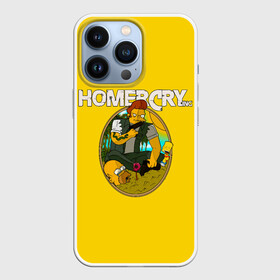 Чехол для iPhone 13 Pro с принтом Homer Cry в Новосибирске,  |  | far cry | farcray | gomer | homer | simpsons | the simpson | гомер | мульт | мультфильм | симпсоны | фар край