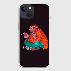 Чехол для iPhone 13 с принтом Sad Kurt в Новосибирске,  |  | alternative | kurt cobain | metall | music | nirvana | rock | альтернатива | курт кобейн | курт кобэйн | металл | музыка | нирвана | нирванна | рок