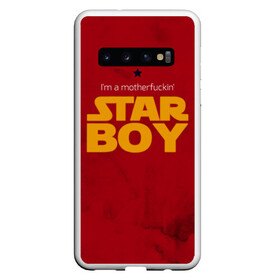 Чехол для Samsung Galaxy S10 с принтом The Weeknd - Star Boy в Новосибирске, Силикон | Область печати: задняя сторона чехла, без боковых панелей | blinding lights | music | pop | star boy | the weekend | the weeknd | музыка | уикенд